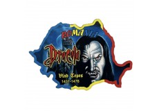 Magnet lemn harta Vlad Țepeș Dracula 3